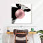 Impression sur toile Bubble Gum Cow-92519172