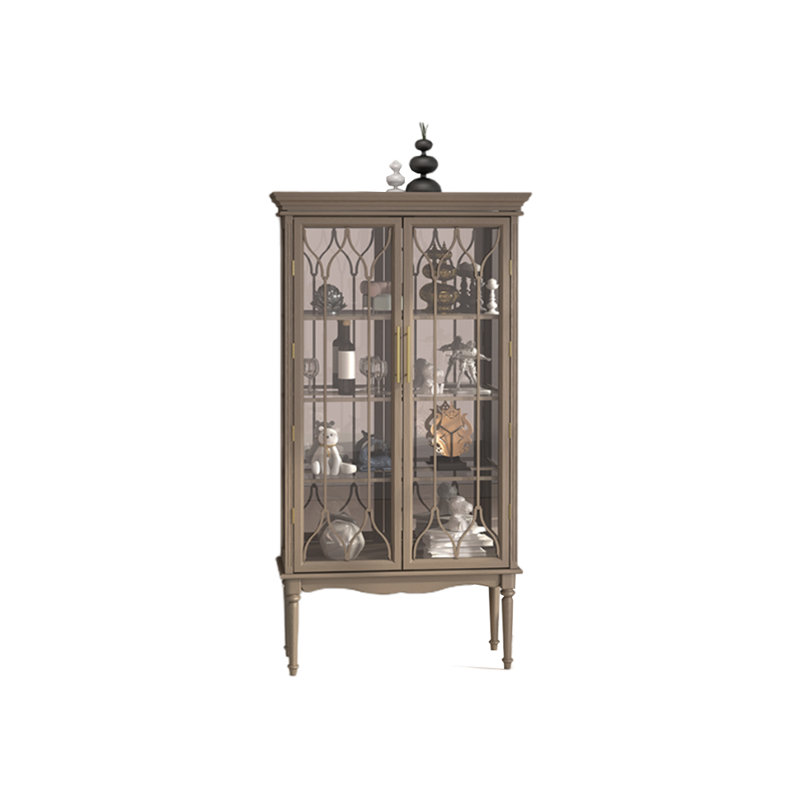 Bibliothèque en verre European Light Luxury, Gris