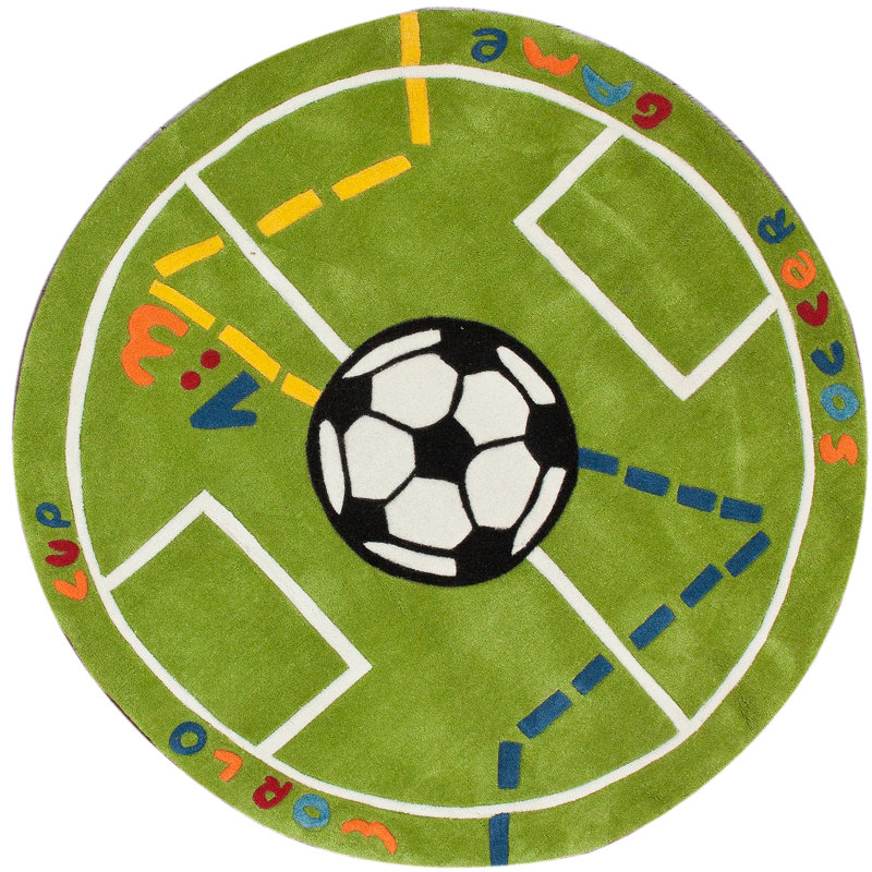 Tapis vert KinderLOOM, Rond 4 pi 3 po