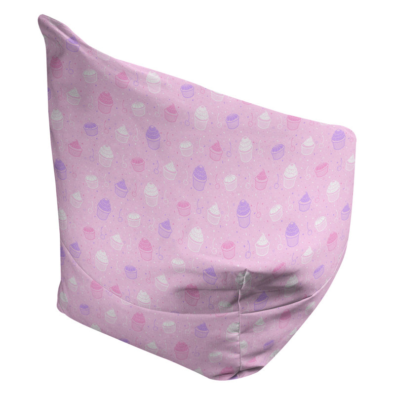 Petite chaise à sacs à billes & Leffel, H 120 po x l 2 po x P 60 po, Rembourrage poly, Rose / Mauve