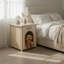 Table d'appoint en cèdre massif, design scandinave