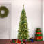 National Tree Company, First Traditions Collection, 6Ft Pre-Lit Artificial Linden Spruce Slim Wrapped Tree, 250 Warm White LED Lights- UL-1360190998