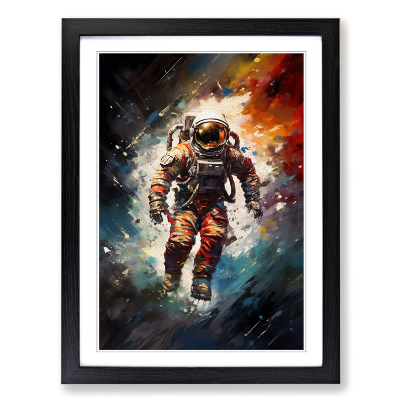 Single Picture Frame Print on Wood, Black Framed, 64cm H x 46cm W