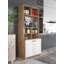 Armoire polyvalente avec nombreuses tablettes, pin atlantique et blanc, 30,7 x 72,8 x 16,5 pouces | Panneau de particules 100% mélaminé, épaisseur: 0,7 pouce | Fixation murale, idéale pour la maison et le bureau