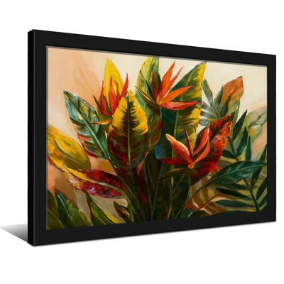 Plantes et fleurs, fleurs et feuilles tropicales