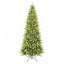 Arbre de Noël mince de 4 pi avec 150 lumières DEL blanc chaud, 424 pointes en PE et en PVC, conception à charnières peu encombrante, installation facile, support en métal robuste-118373560