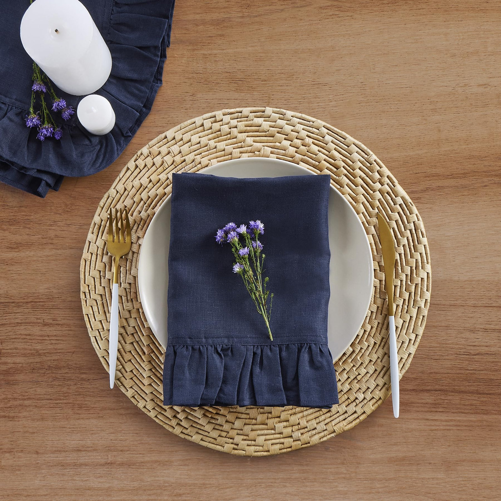 100% Linen Napkin, Navy