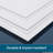 Genesis 2ft x 2ft Smooth Pro White Ceiling Tiles - Easy Drop-in Installation – Waterproof, Washable and Fire-Rated - High-Grade PVC to Prevent Breakage - Package of 12 Tiles-111071983