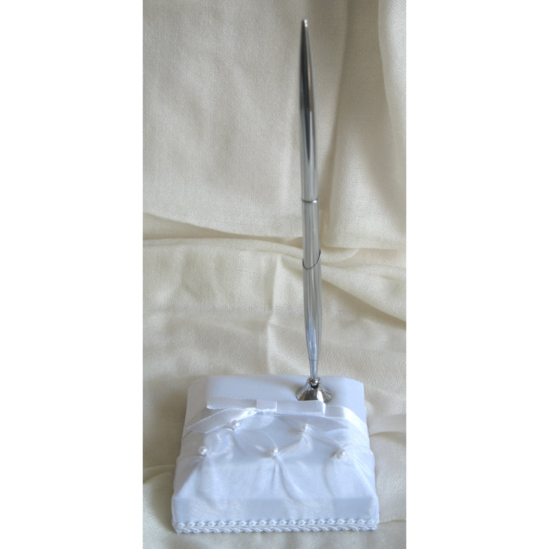 Ensemble de stylos perles, Blanc