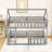 Twin Over Twin Wooden House-Shaped Bunk Bed With Ladder-1277052836