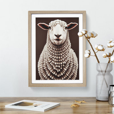 Content Sheep - Single Picture Frame Print