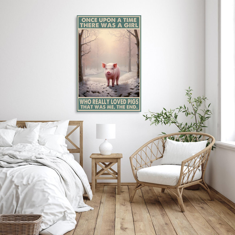 " Who Really Loved Pigs ", 36" H x 24" W x 1.25" D