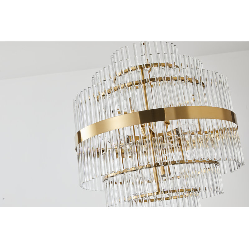 Alleisha Crystal Chandelier, 200" H x 50" W x 50" D