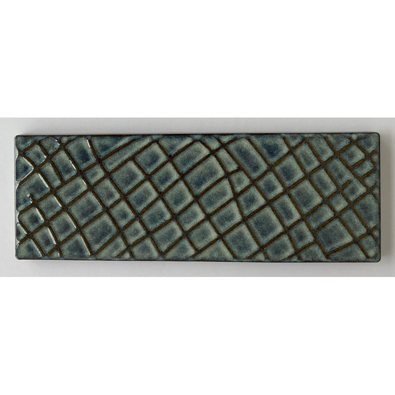 Erin Adams Textura 3" x 9" Ceramic Vintage Subway Tile, Stardew