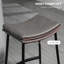 Hallettsville Upholstered Counter Stool with Metal Frame-1089292458