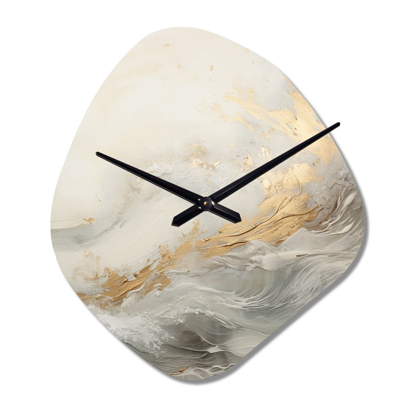 Horloge murale asymétrique en métal Marei, Grand