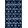 Glam Navy Blue Silver Area Rug