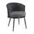 Coussin gris / cadre noir
