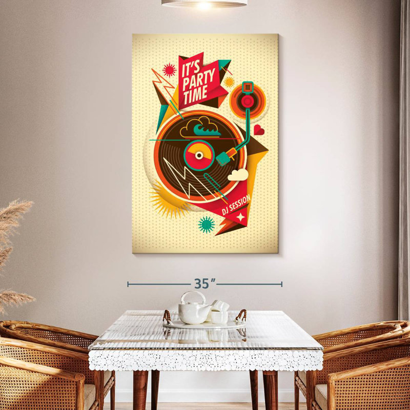 Abarca It's Party Time, 51" H x 34" W