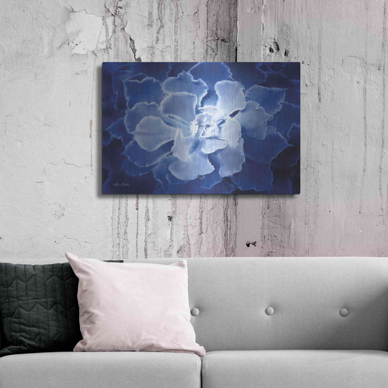 «Blue Succulent I» par Lori Deiter, H 24 po x l 36 po