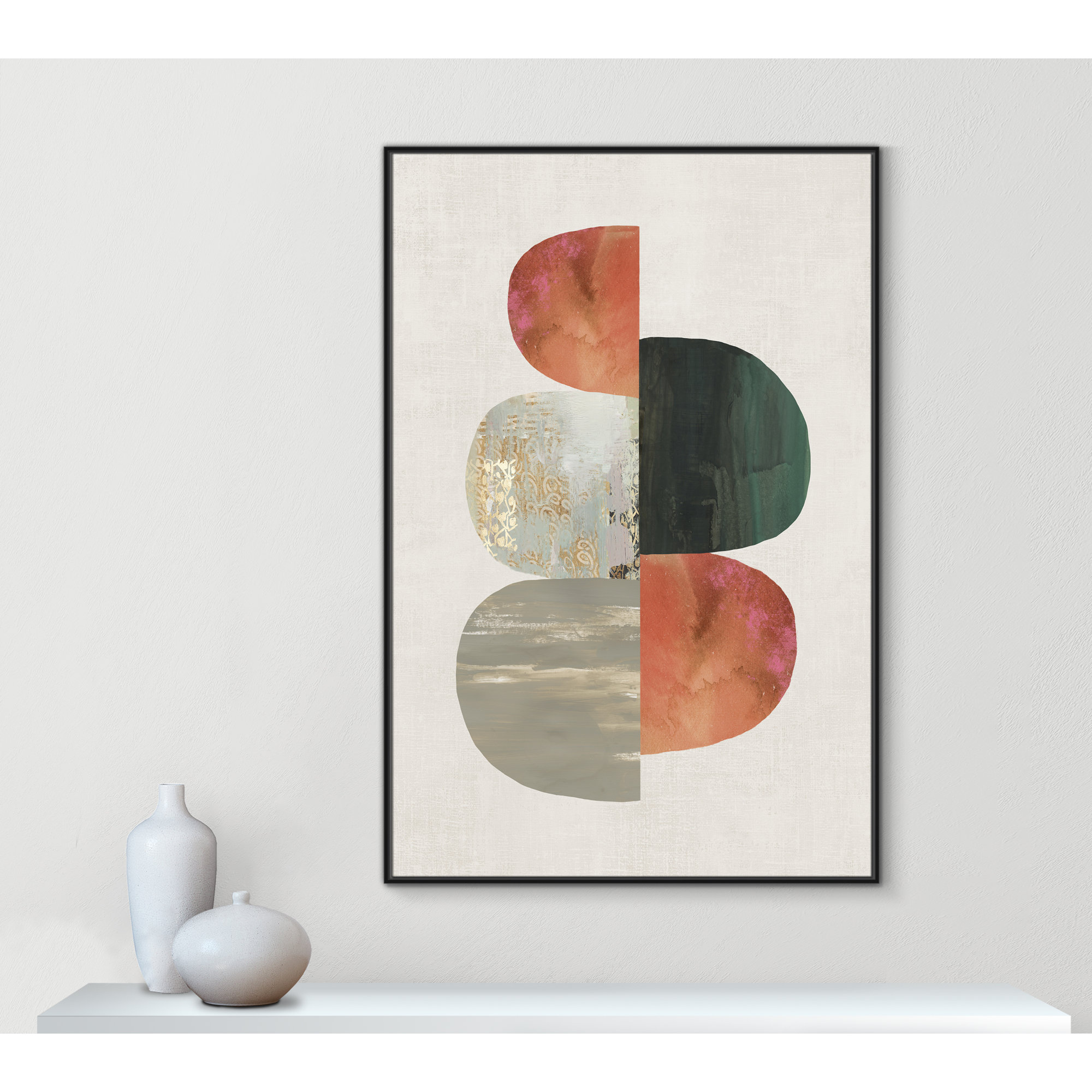 Evolving Energy II by Tom Reeves - Print, 61.5" H x 41.5" W, Framed Canvas, Black