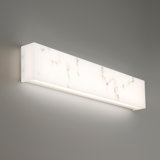 1-Light Dimmable LED White Bathroom Vanity & Sconce 3000K