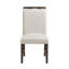 Modern 5PCS Brown Finish Extendable Dining Table With 4 Side Chairs-1271986867