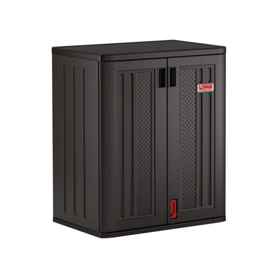 Resin Storage Cabinet For Garage Or Workspace, 36 × 30 × 20, Black