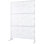 Écran d'intimité en métal H 76 po - blanc. Pour terrasse, balcon, salle à manger. Panneaux de clôture autoportants. Rouille et décoloration. Divisez et améliorez l'espace intérieur extérieur W. Panneaux blancs pour le jardin. Personnalisable