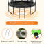 Trampolines récréatives avec panier et basketball de 8 pi Funseek-130376314