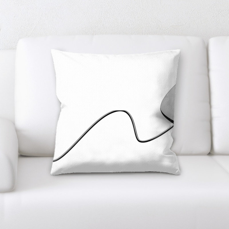Housse et insert de coussin carré souris