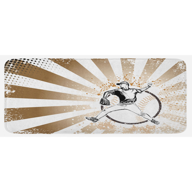 Tapis de cuisine baseball