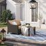Fionnula 55'' Wide Outdoor Wicker Loveseat With Sunbrella Cushion Covers