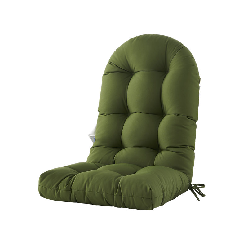 Outdoor 4'' Seat / Back Cushion, Invisible Green