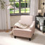 Ensemble de 2 fauteuils d'appoint rembourrés Chenille Comfort-1179148643