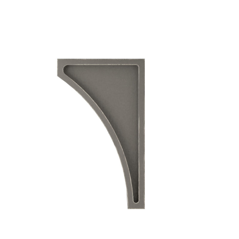 Corbeau Arlington, H 6 po x l 3 po x P 3,5 po, Gris patiné