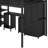 Alainah Full Metal Loft Bed With table set and wardrobe
