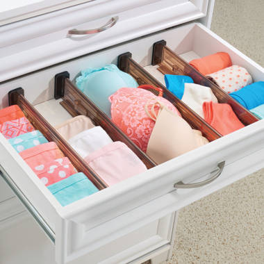 Evelots Drawer Organizer-Divider-Sock-Belt-Scarf-Underwear-112 Slots Total-Set/4