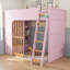 Lit mezzanine avec tablettes de rangement et tiroir-133659430-133659433
