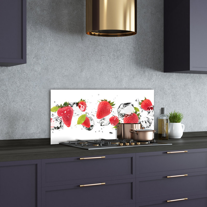 Louisius 50cm W x 100cm L Glass Peel and Stick Panel