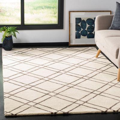 Milroy Hand Tufted Wool Geometric Rug