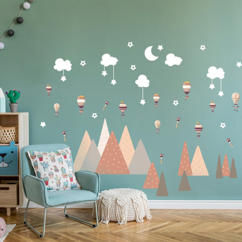 Abstract Non-Wall Damaging Wall Decal