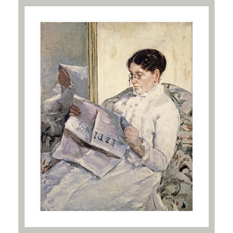 «Le Figaro» par Mary Cassatt, H 39,8 po x l 33,5 po