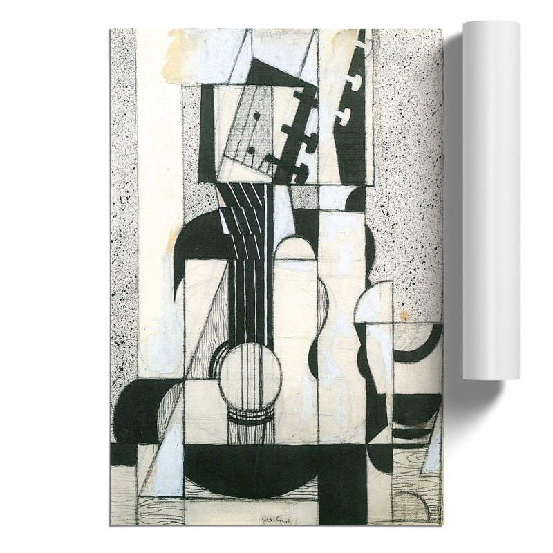 Guitar by Juan Gris - Frameless Print, 30cm H x 21cm W x 0.1cm D