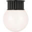 Nolan Flush Mount with White Glass Dome-549083041-549083045