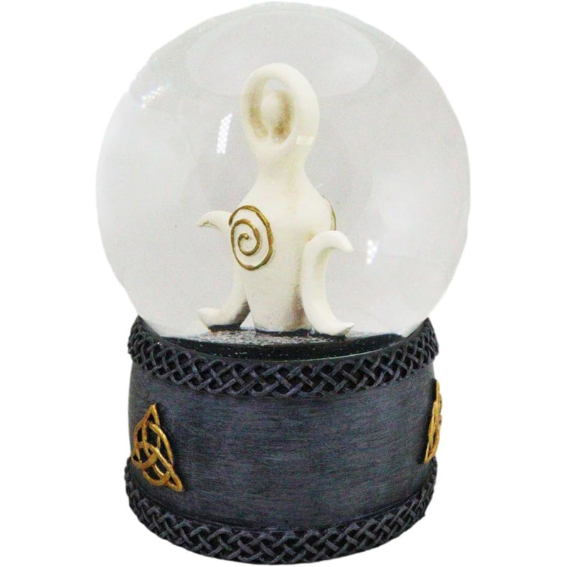 Bougie néo-païenne spirale déesse spirale triple lune Wicca
