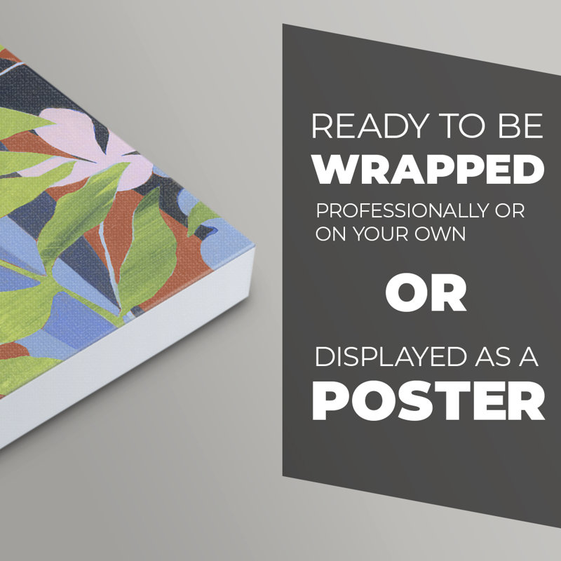 Bold Bright & Wild I -Canvas Print Only - NOT FRAMED, 18" H x 12" W