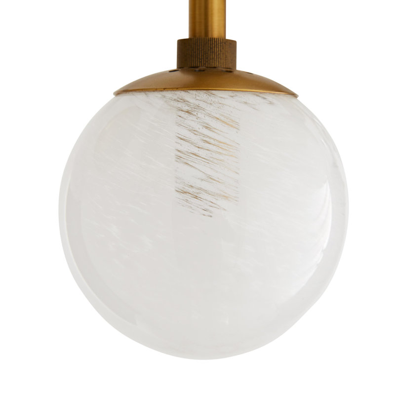 Troon Linear Chandelier, Antique Brass