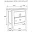 Fully Assembled 2-Drawer Nightstand