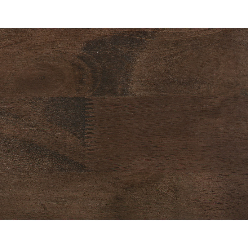 Table de chevet brune à 2 tiroirs